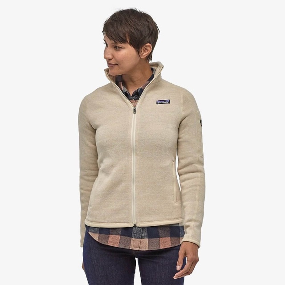 Patagonia Women's Better Sweater Jacket 25543 Oyester White neutral polyester